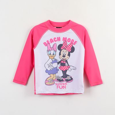 Polera UV Niña Blanco Daisy & Minnie Minnie Disney