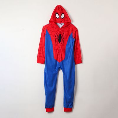 Pijama Polar Niño Spiderman Traje Rojo Marvel (Talla 6,8 y 10)