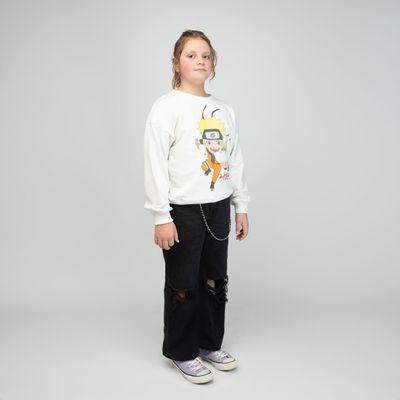 Imagen 2 del producto Poleron Niña Naruto Fideos Blanco Naruto