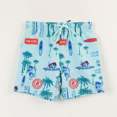 Short Niño Celeste Full Print Verano Paw Patrol