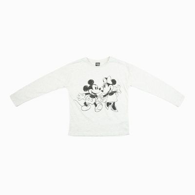 Imagen 1 del producto Polera Manga Larga Niña Pareja Gris Minnie Disney