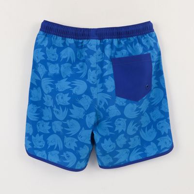 Imagen 2 del producto Traje de baño Niño Azul Full Print Bolsillo Sonic