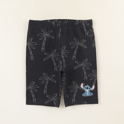 Calza Niña Biker Gris Oscuro Print Lilo & Stitch Disney