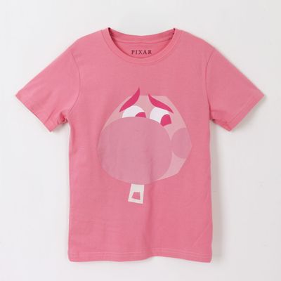 Polera Manga Corta Niña Rosado Vergüenza Pixar Disney
