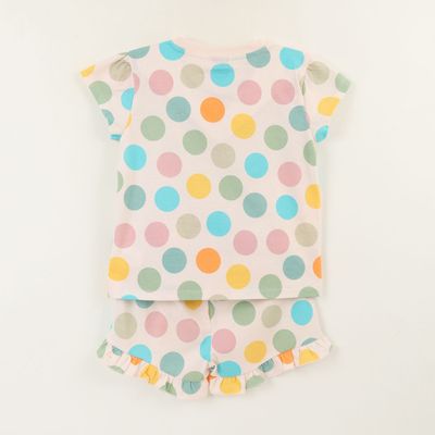 Imagen 2 del producto Pijama Manga Corta Niña Rosado Lunares Colores Minnie Disney