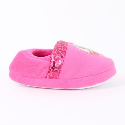 Imagen 1 del producto Pantufla Niña Lentejuelas Logo Rosado Barbie