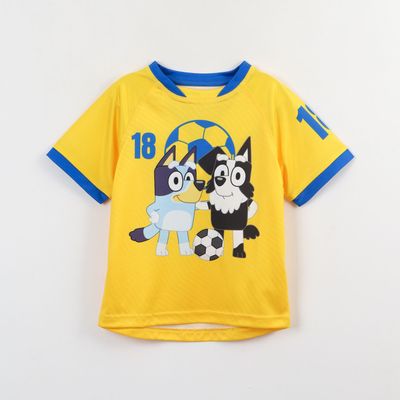 Imagen 2 del producto Polera Manga Corta Niño Amarillo Fútbol Bluey