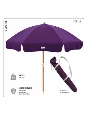 Imagen 2 del producto Quitasol Filtro Uv Sombrilla Paraguas Playa Terraza 