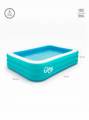 Imagen 2 del producto Piscina Inflable Glowup 150x105x50