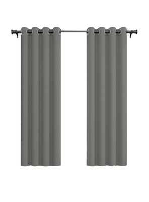 Pack Cortina de Tela Blackout Vincenzi 140x220 Gris