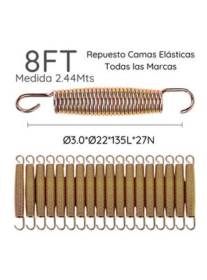 Imagen 2 del producto 	
42 Resortes Para Camas Elásticas 8ft 2.44mts Glowup