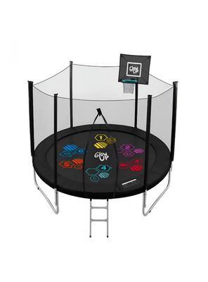 Cama Elástica 8ft 2.44 mts GlowUp Limited Edition Juegos de agua Malla y Escalera