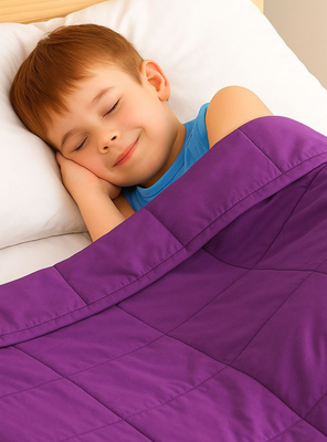 Manta de gravedad niños Violeta 2,3K 122x92 cm Manta de Peso GlowUp