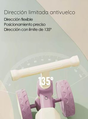 Imagen 2 del producto Triciclo Infantil de 4 Ruedas Fiori Rosado GlowUp