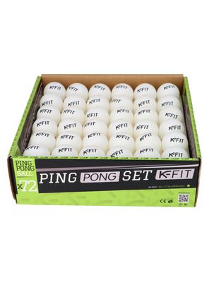 Imagen 2 del producto Pack 72 Pelotas De Ping Pong Tenis De Mesa 100*40+ Kfit