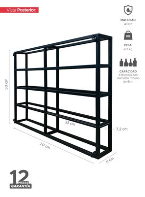 Imagen 2 del producto Soporte Para Botellones Vino Hierro Alta Calidad Y Resistencia