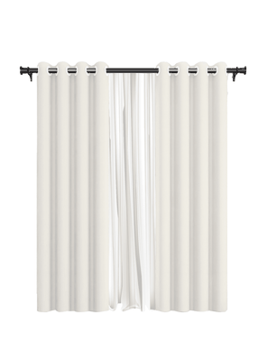 Pack Cortina de Tela Blackout + Velo Vincenzi 140x220 Blanca