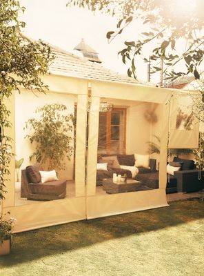 Cortina Roller Cierre de Terraza Beige 100x250cm