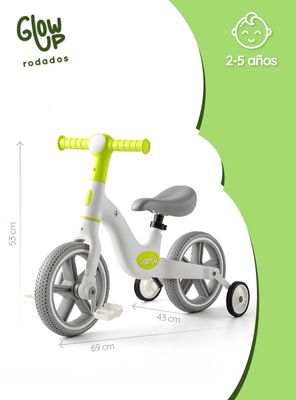 Imagen 2 del producto Bicicleta Aprendizaje niño y niña Wanyu Lumen Luz LED GlowUp