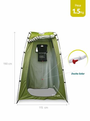 Imagen 2 del producto Carpa con Baño Químico y Ducha Solar Para Camping Miglú