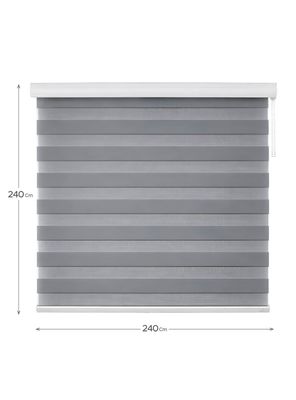 Imagen 2 del producto Cortina Roller Duo Gris 240x240cm