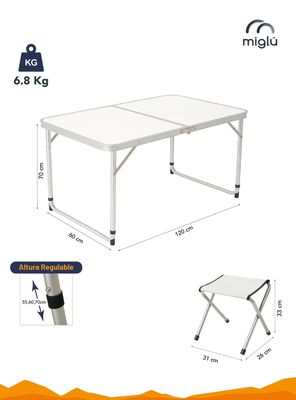 Imagen 2 del producto Mesa de camping plegable con 4 pisos Miglu