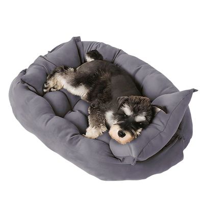 Cama para mascotas perro y gatos 68x50x40 Gris