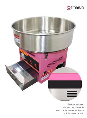 Imagen 2 del producto Máquina Algodón de Azúcar Profesional Rosada Bfresh