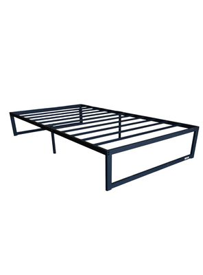 Base para Cama Europea de Acero Negro 105x190 cm Zen 1,5 Pza Vincenzi