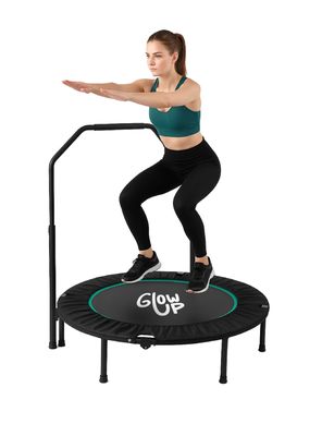 Mini Trampolín 4 Ft 1.2 mt Aeróbico Fitness Yoga y Juegos GlowUp