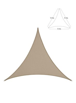 Imagen 2 del producto Toldo Vela Triangular Kaki + Kit de Instalación