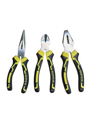 Set de 3 Alicates 8” Multifuncionales de Hierro Homeclaf