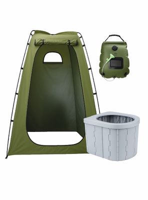 Carpa Probador Baño Portátil Ducha Solar Verde Para Camping Miglú