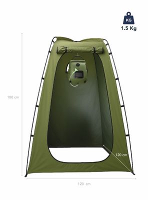 Imagen 2 del producto Carpa Probador y Baño Químico Portátil con Ducha Solar para Camping