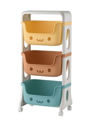 Mueble Organizador Juguetes Niños Con 3 Contenedores Glowup