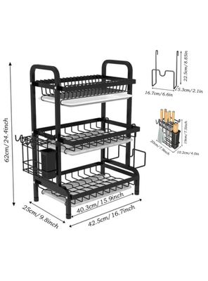 Imagen 2 del producto 	
Escurridor Platos Secador Loza Inoxidable 3 Niveles