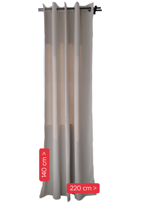 Imagen 2 del producto Cortina de Tela Blackout Beige Vincenzi 140x220