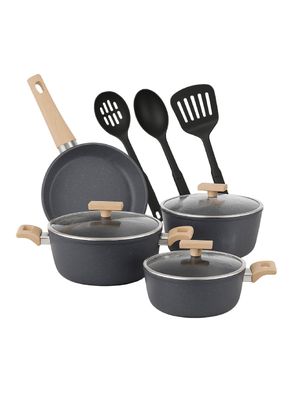 Juego de ollas cocina 10 piezas granito antiadherente Bfresh