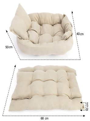 Imagen 2 del producto Cama para mascotas perro y gatos 68x50x40 petwoow