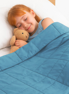Manta de gravedad niños Celeste 2,3K 122x92 cm Manta de Peso GlowUp