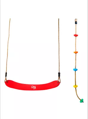 Pack Columpio Eva Rojo y Escalador