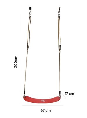 Imagen 2 del producto Pack Columpio Eva Rojo y Escalador