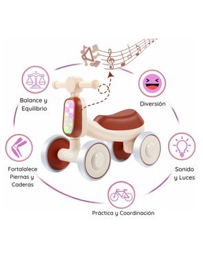 Imagen 2 del producto Triciclo Infantil Bambi luces y sonidos café