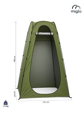 Imagen 2 del producto Carpa Portátil Multiuso 1 Persona 190x115 Cm Verde Miglú