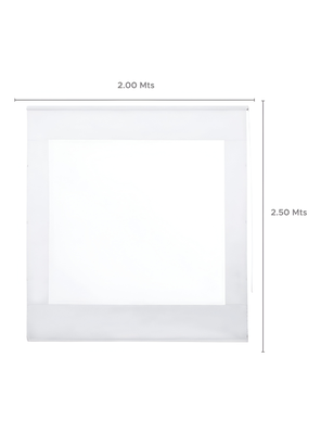 Imagen 2 del producto Cortina Roller Cierre de Terraza Blanca 200x250cm