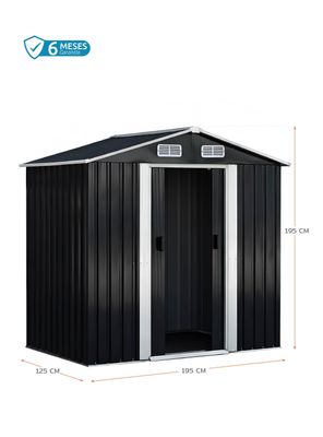 Imagen 2 del producto Bodega Jardín 195x195x125cm Negra