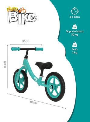 Imagen 2 del producto Bicicleta De Equilibrio Infantil Lucio Azul Glowup