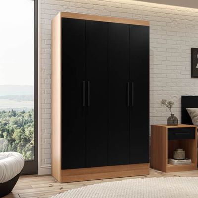 Imagen 2 del producto Clóset 4 Puertas Cajones Ámbar Negro-Canela