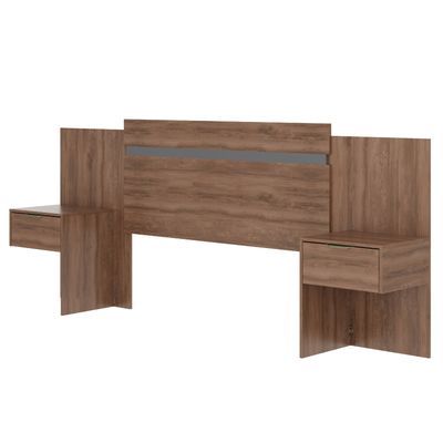 Respaldo Con Veladores Paraná 2 PL Canela-Titanio