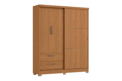 Imagen 1 del producto CLOSET OLIVEIRA 3 PUERTAS 2 CAJONES CANELA